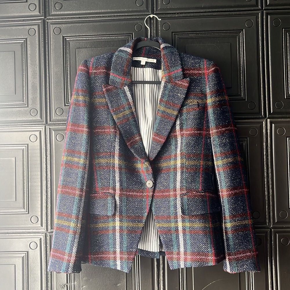 Veronica Beard Plaid Blazer